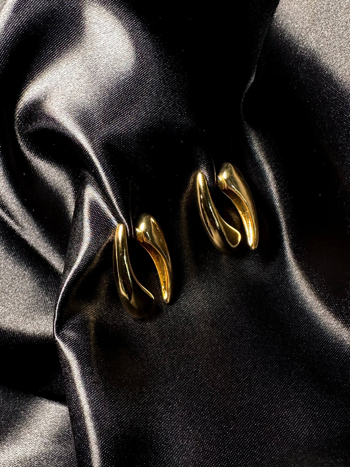 Golden Dagger Statement Earrings