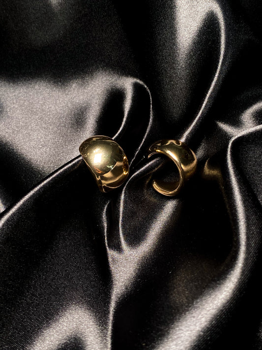 Golden Small Hoop Earrings- Gold