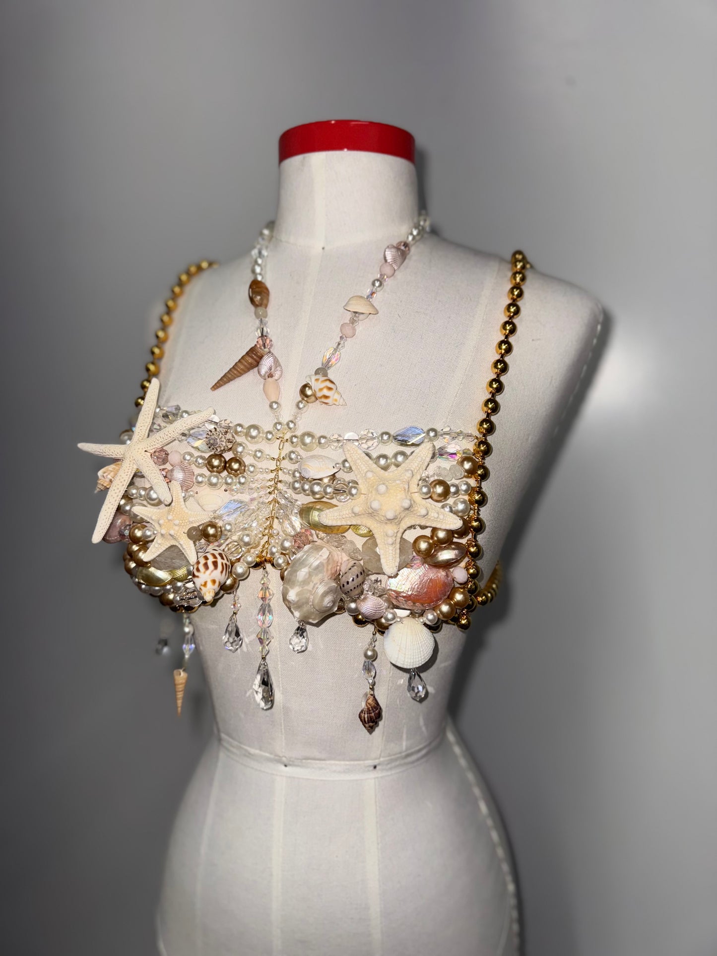 Seashell Beaded Bralette