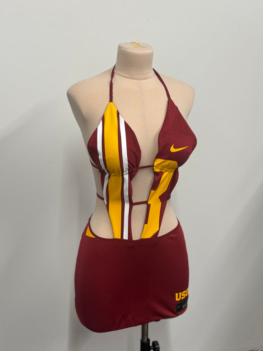 Custom Halter Jersey Dress – Made From Your Jersey