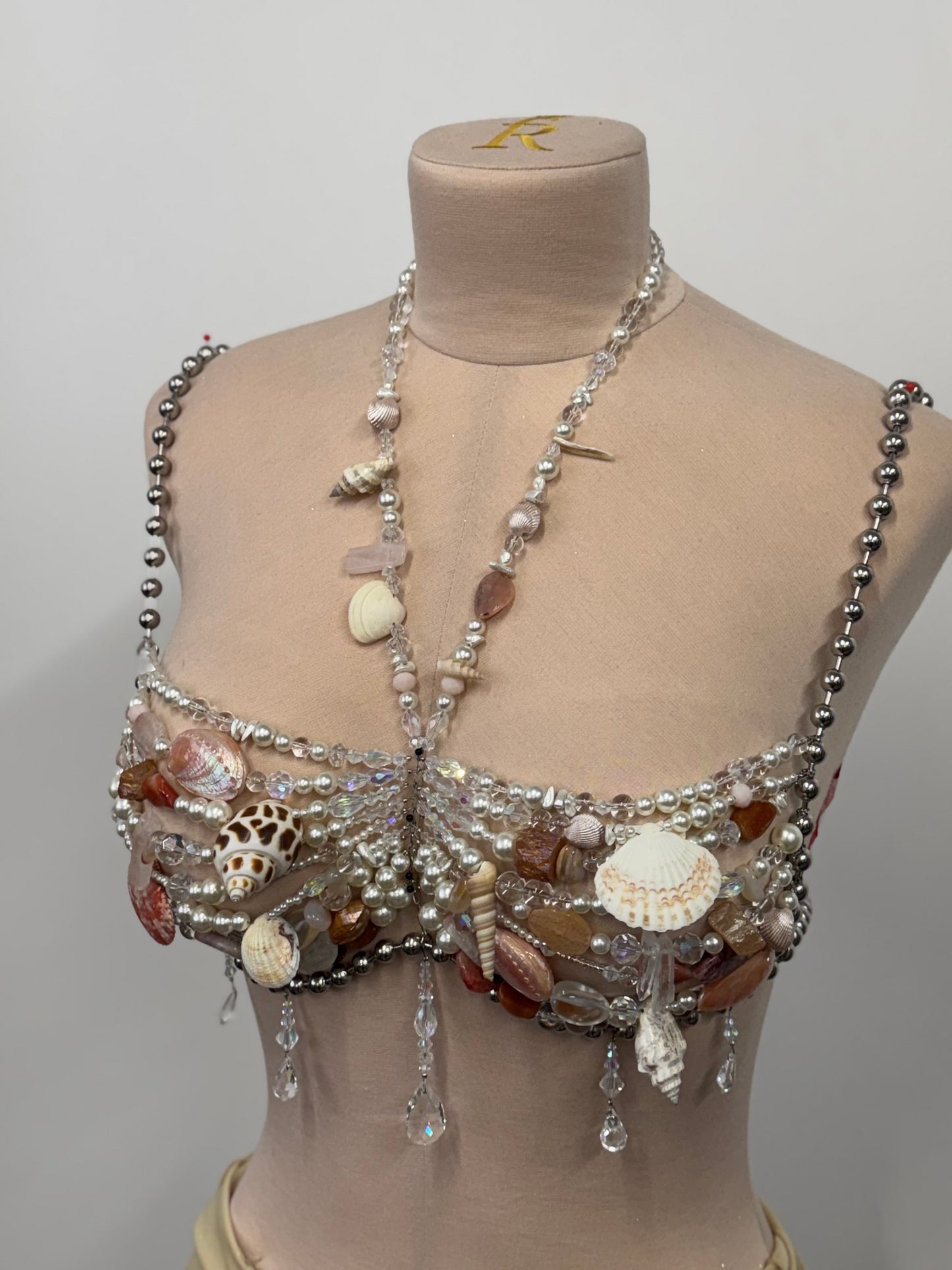 Seashell Beaded Bralette