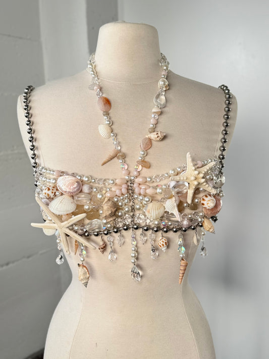 Seashell Beaded Bralette