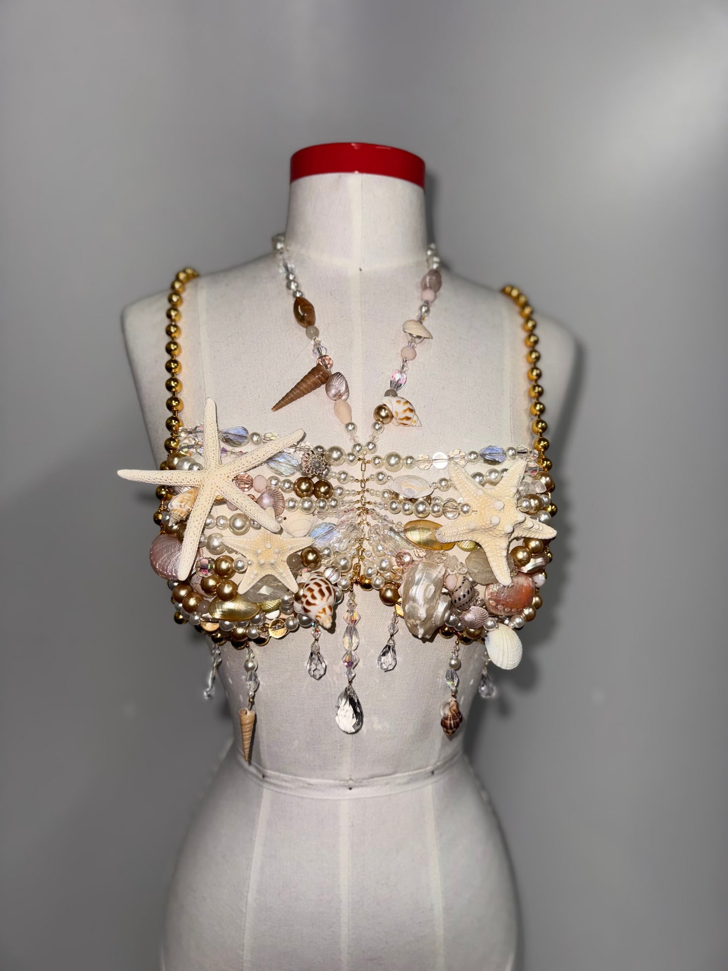 Seashell Beaded Bralette