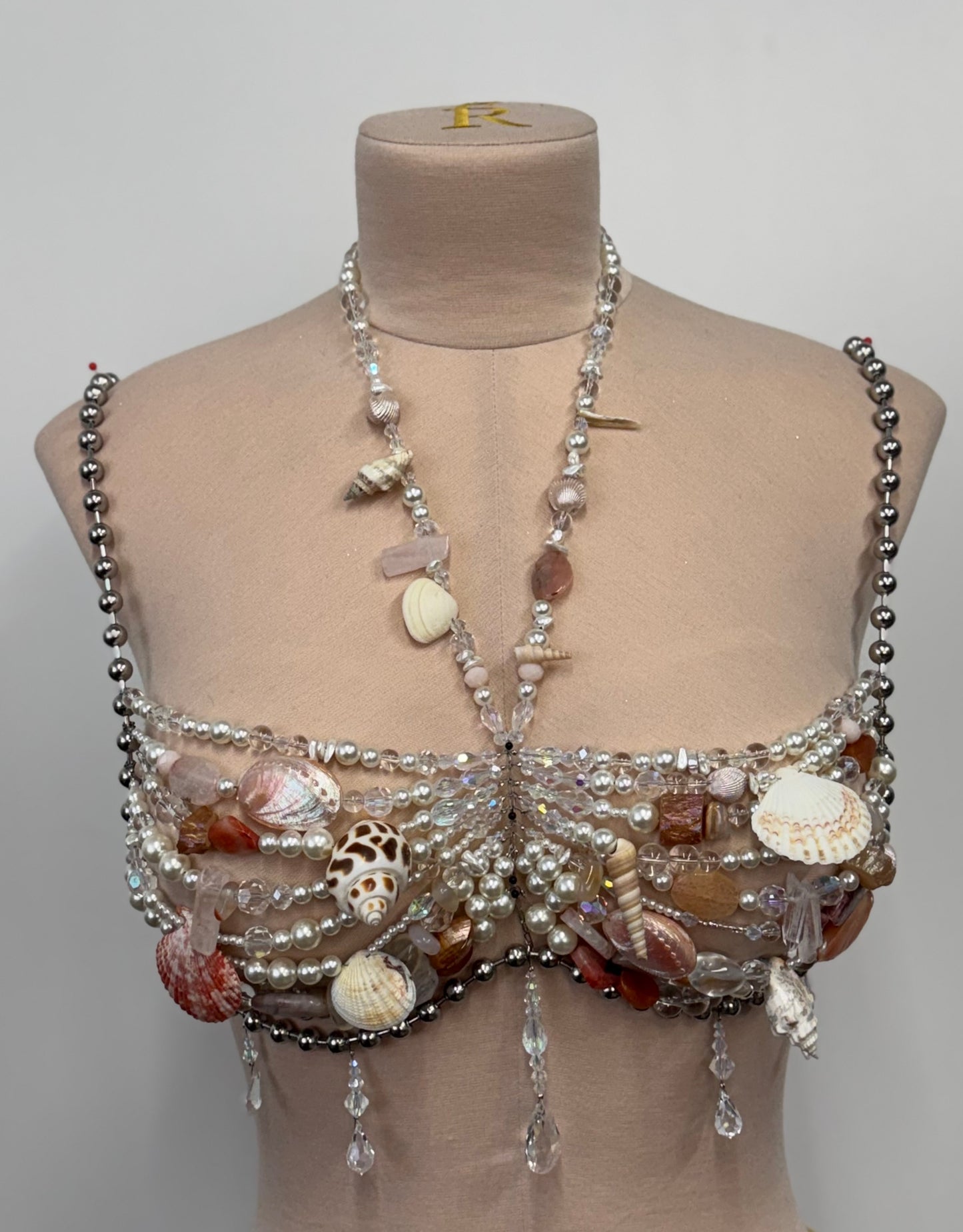 Seashell Beaded Bralette