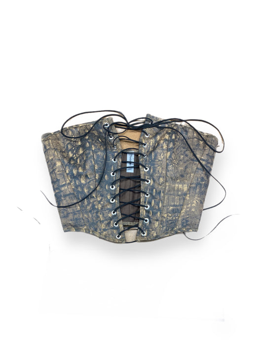Limited Edition Croc Print Corset