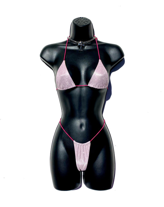 Angelic Minimal Bikini - Pink Glitter